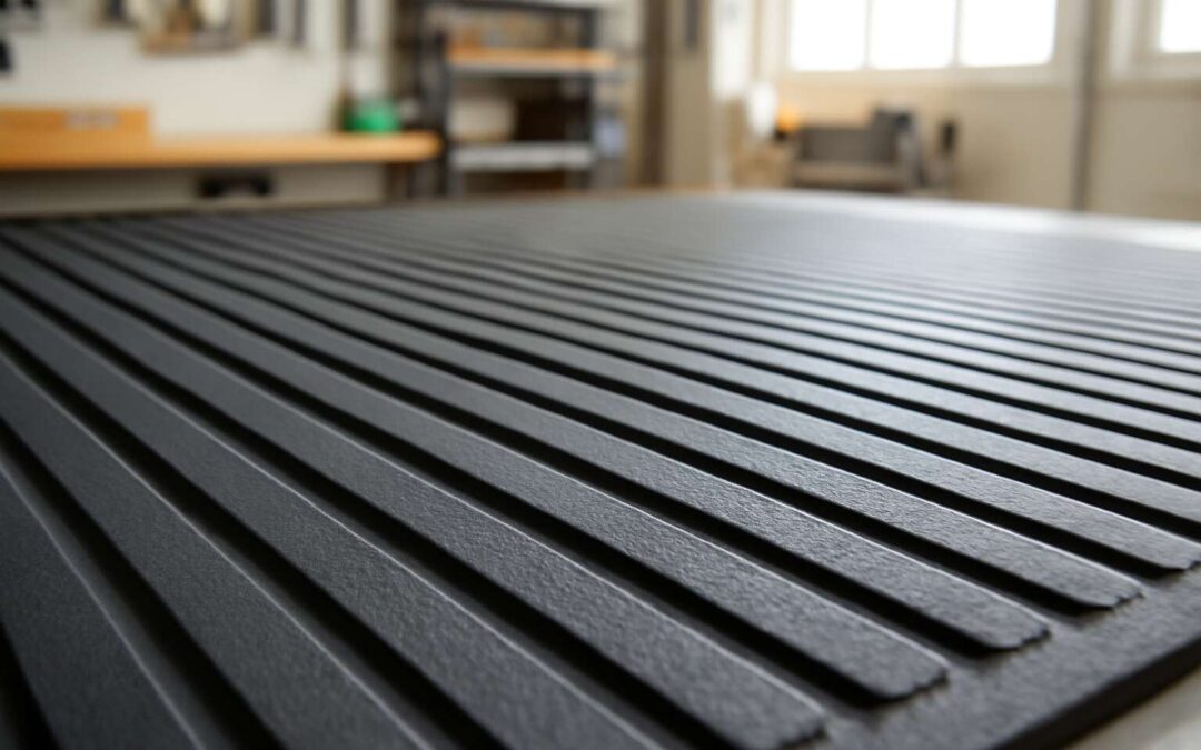 Slip-Resistant Comfort: rubber mat with grooves for Safer Floors