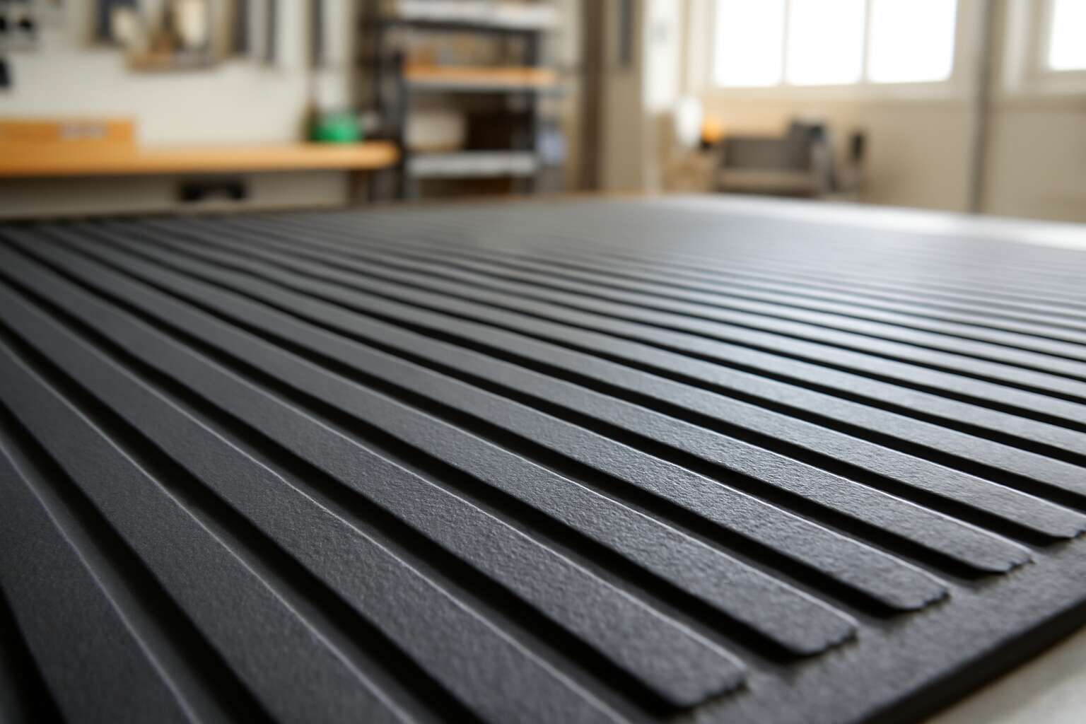 rubber mat with grooves
