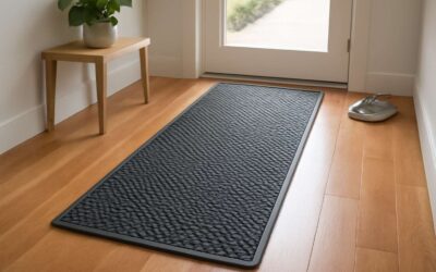 Upgrade your doorway with a rubber mat runner for grip, style, and safety