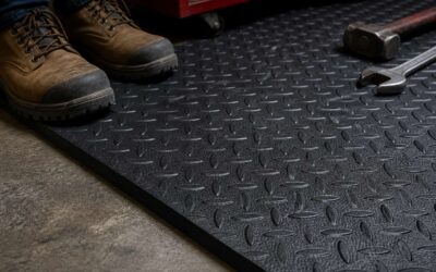 Upgrade your floor with heavy duty rubber matting 18mm.