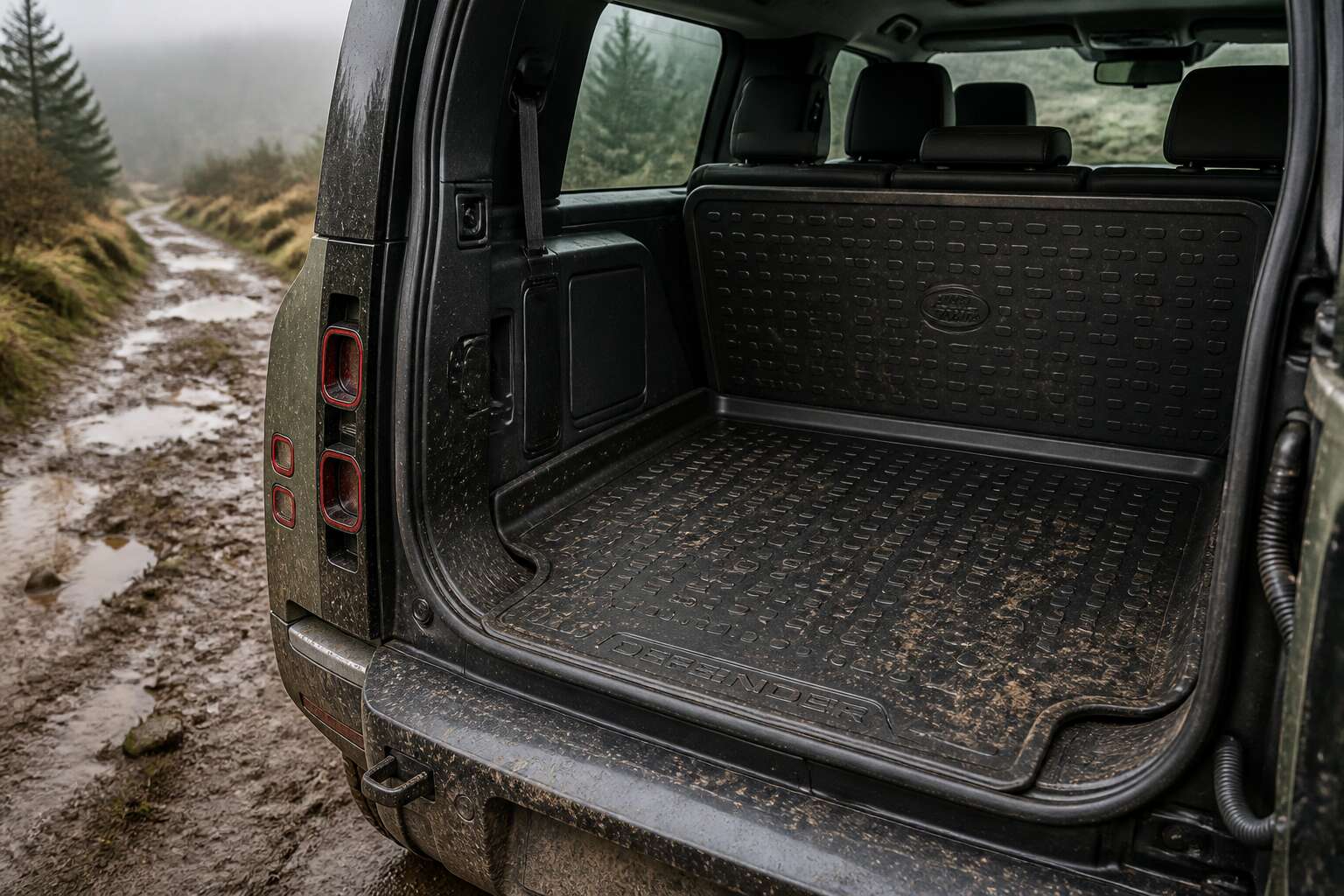 land rover defender rubber mat set